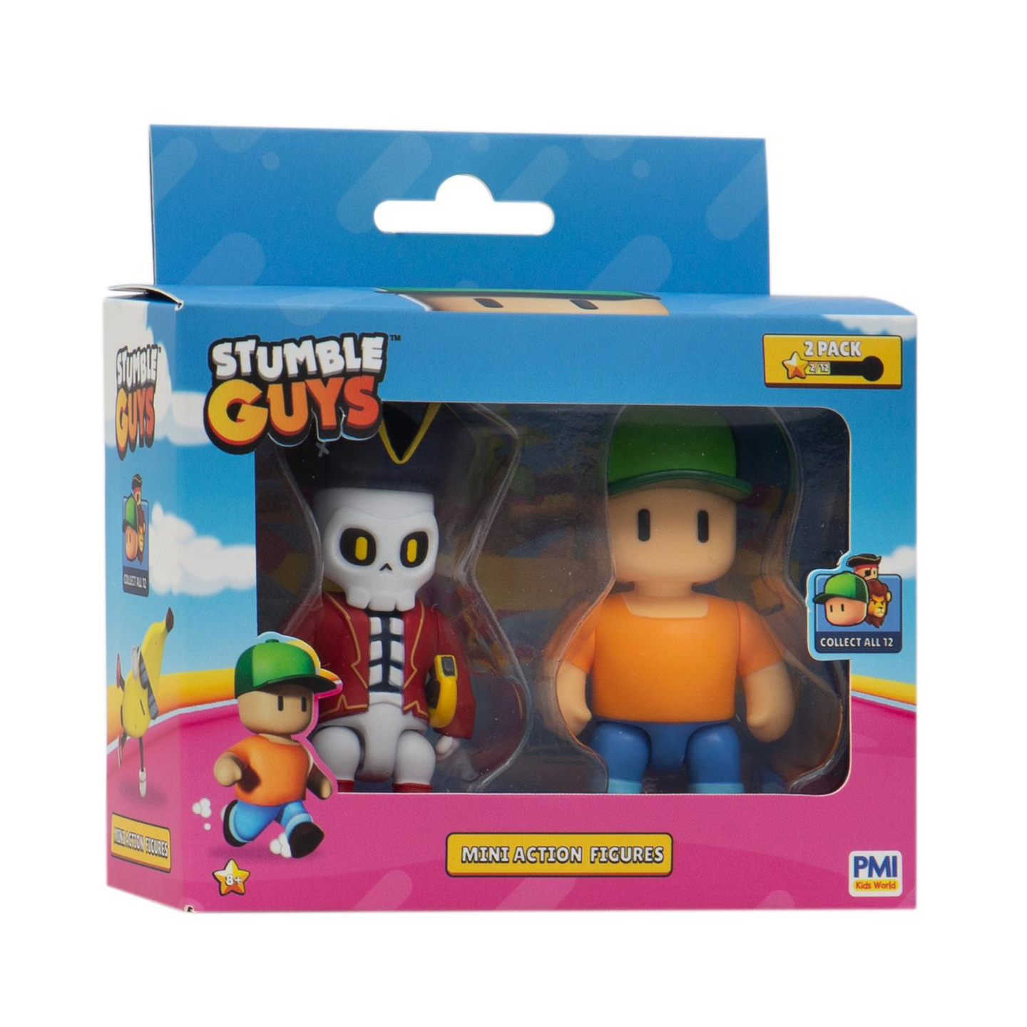 Stumble Guys minitoimintahahmo 7,5 cm 2 kpl