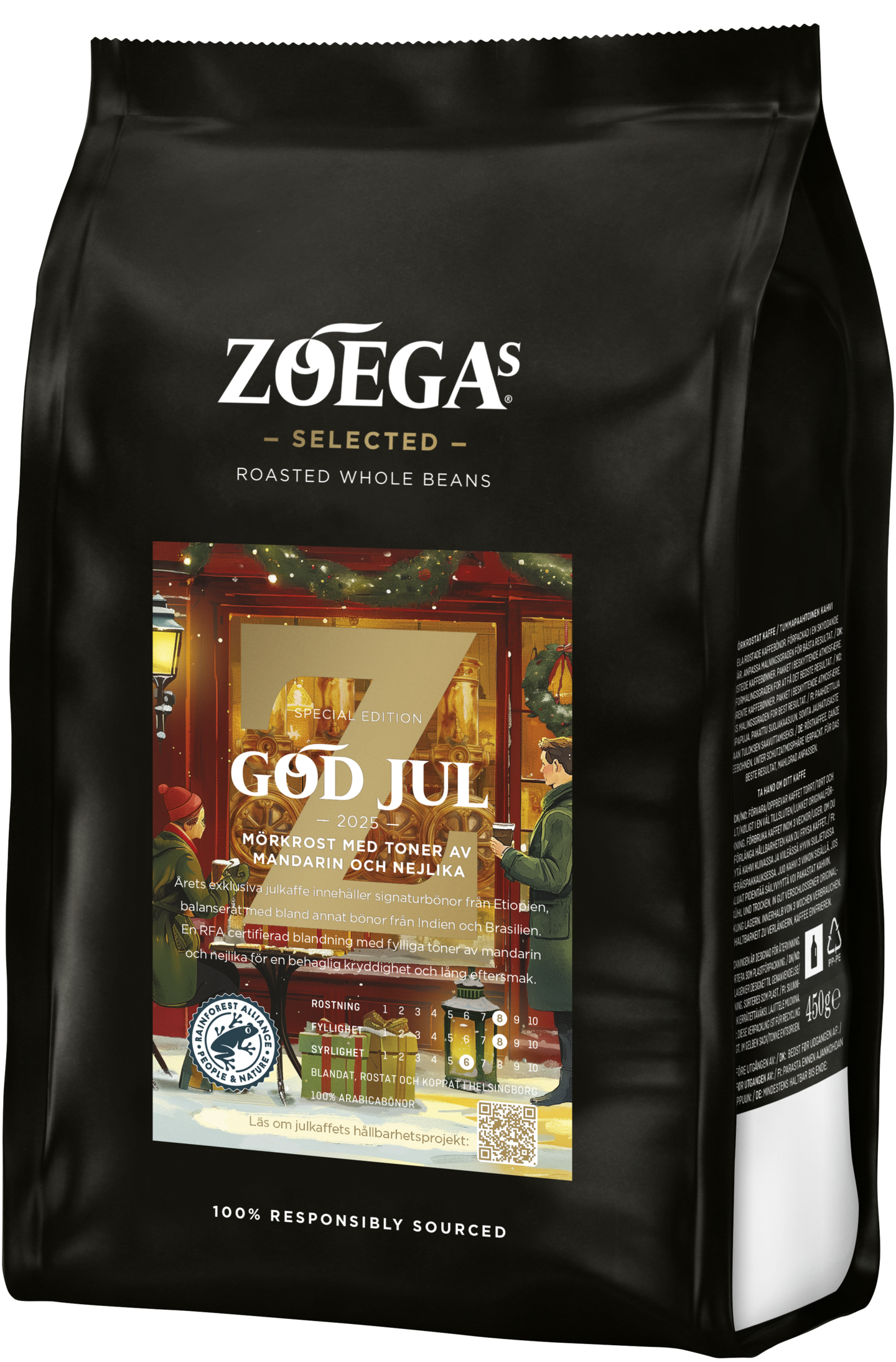 Zoegas joulukahvi 450g kokonaiset kahvipavut