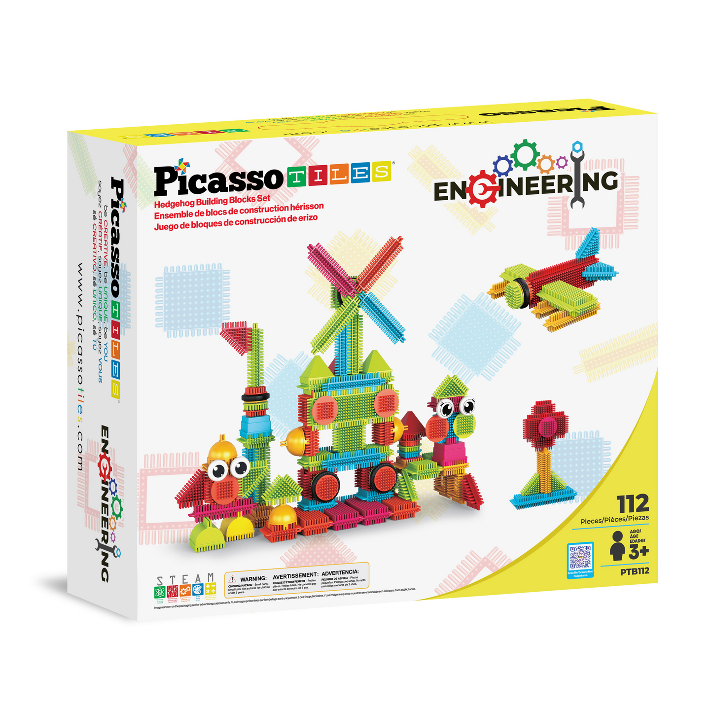 PicassoTiles Bristlelock 112 osaa lelu