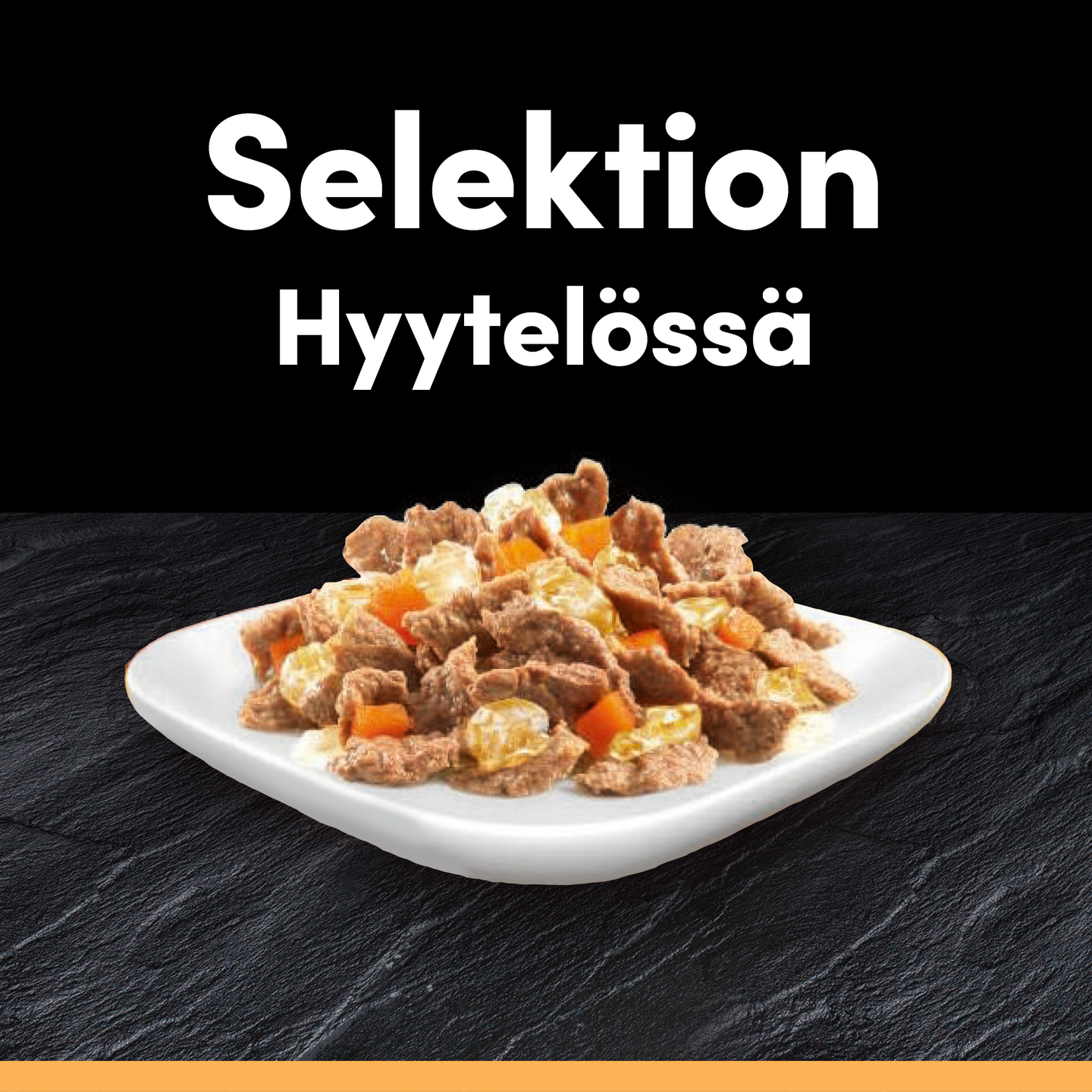 Cesar hyytelölajitelma 4x100g Kanaa & Porkkanaa, Häränlihaa & Kasviksia