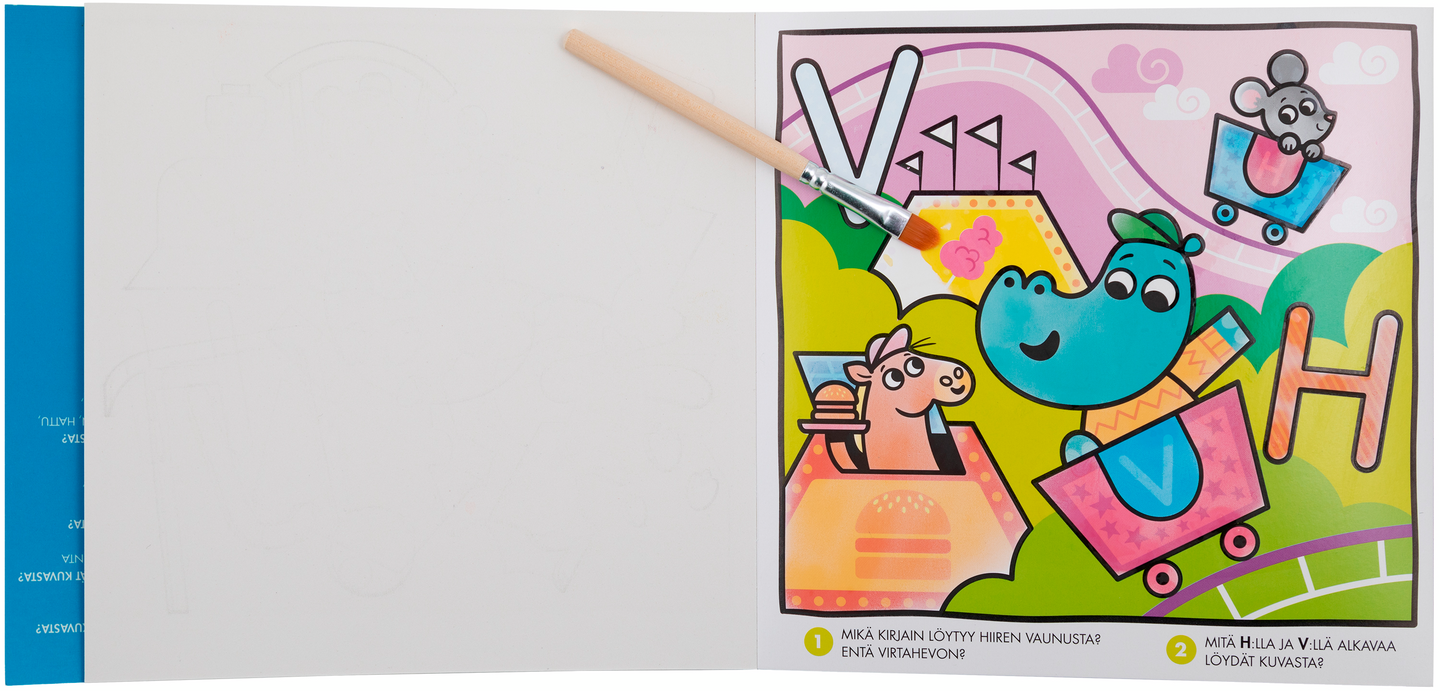 Oppi&ilo Taikamaalaus KIRJAVAT KIRJAIMET 4-6v.