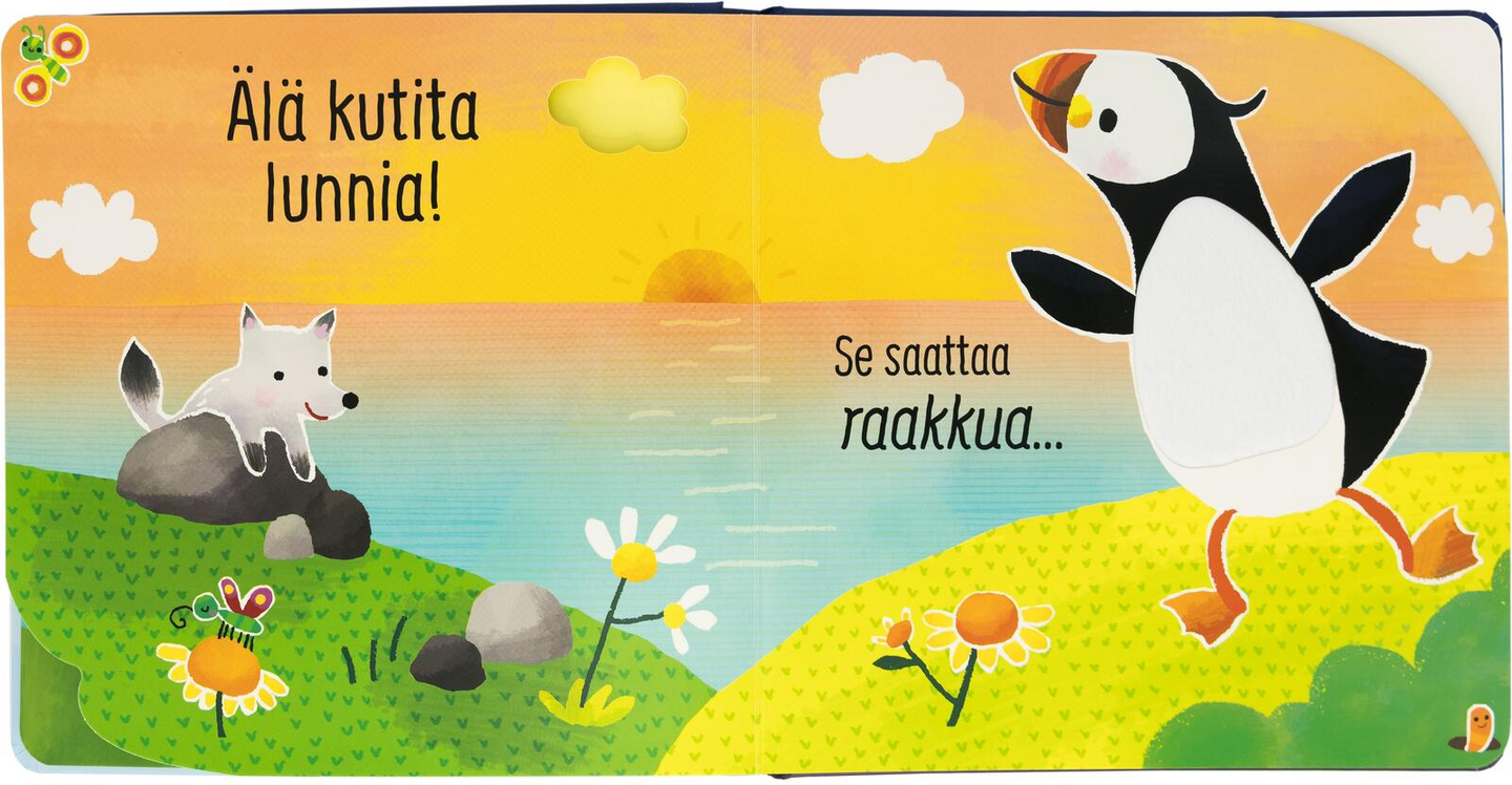 Älä kutita jääkarhua -ääni- ja koskettelukirja 1-2 v