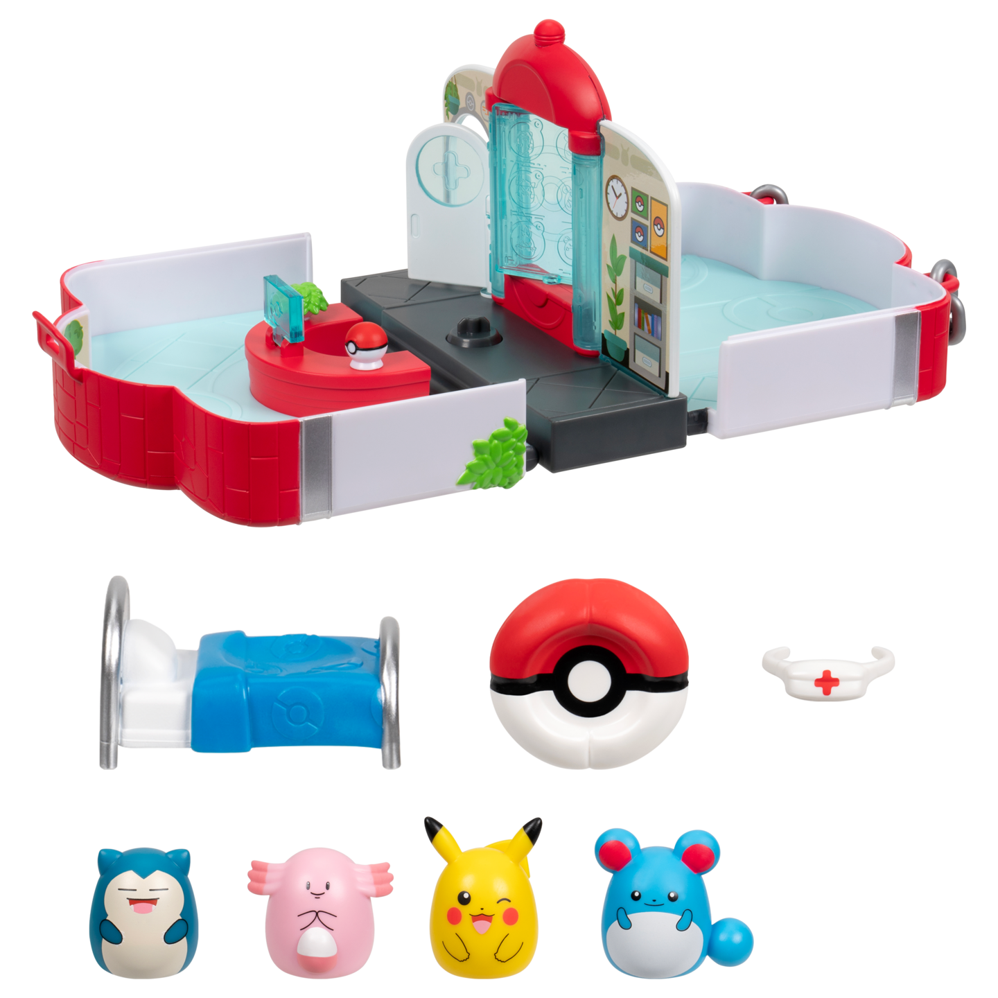 Squishalongs Pokemon Keskus Leikkisetti