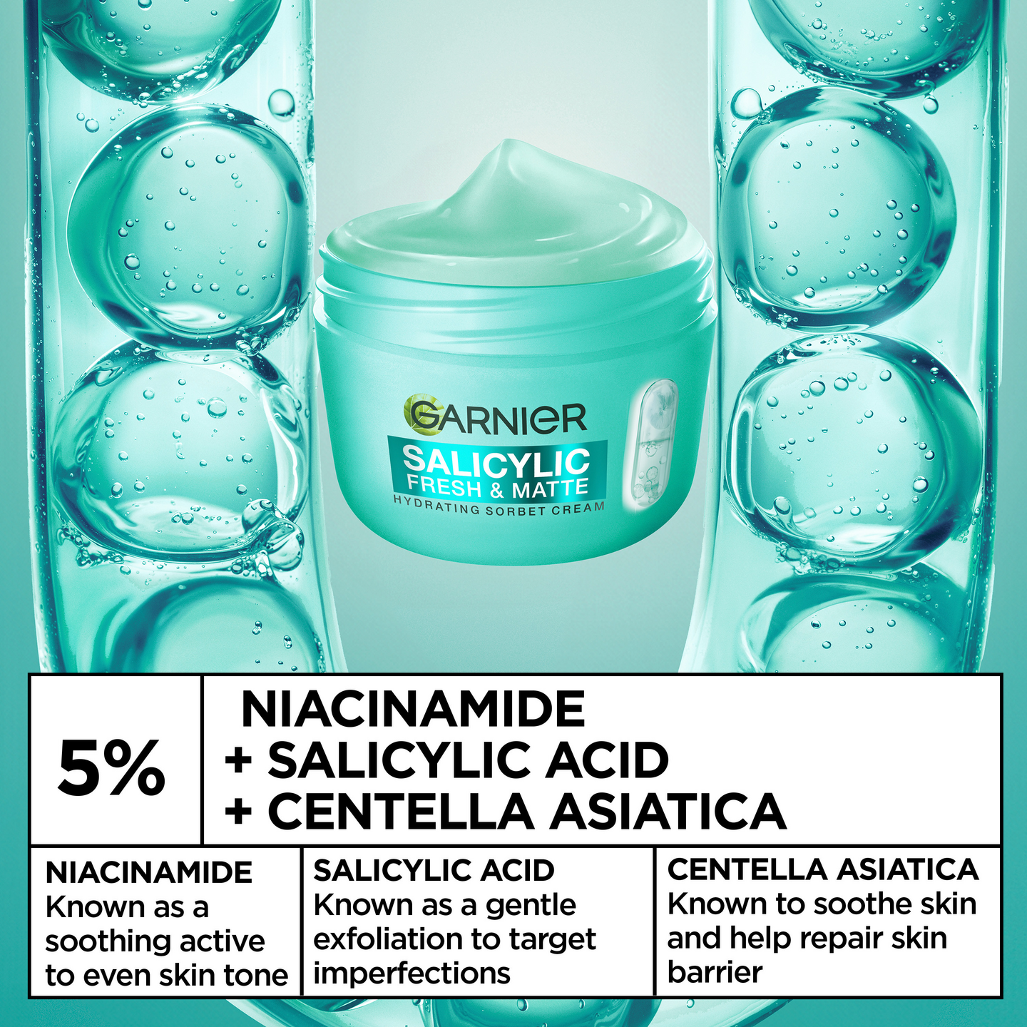 Garnier Salicylic Fresh & Matte kosteuttava sorbettimainen voide 85ml