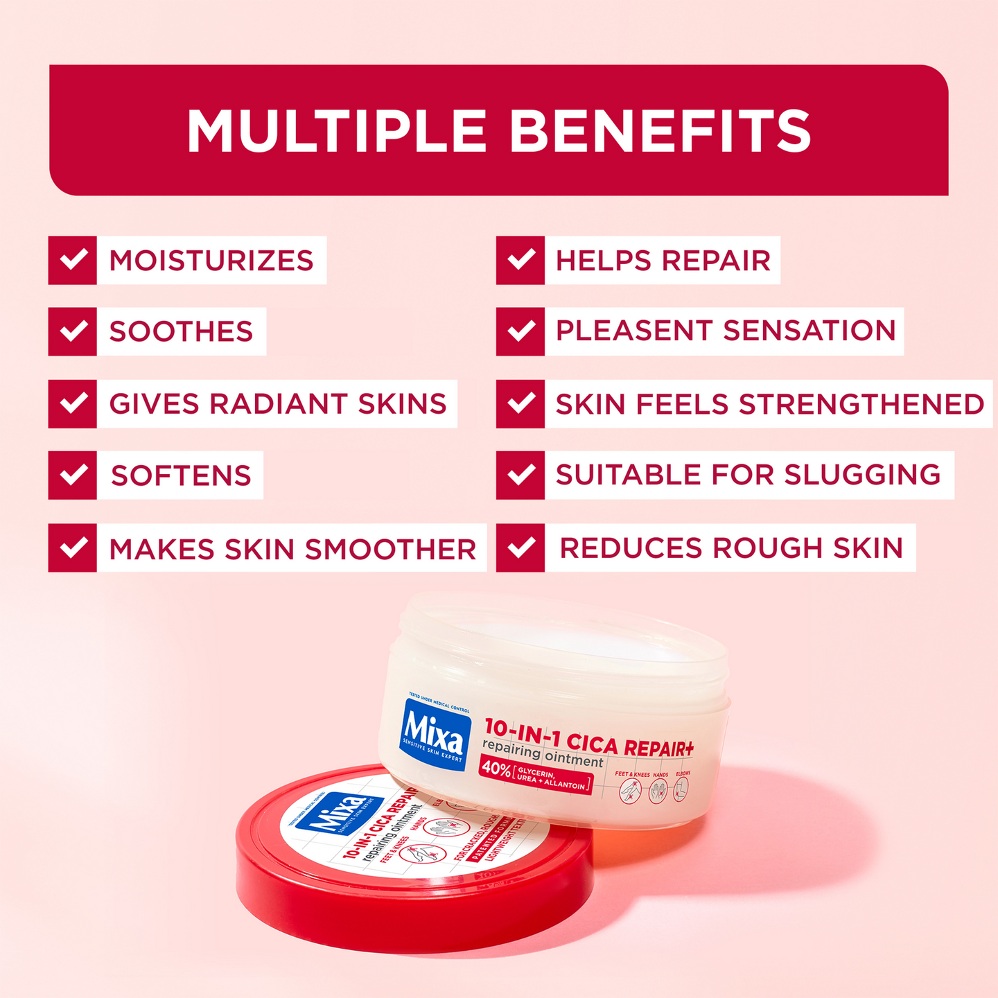 Mixa 10-in-1 Cica Repair+ korjaava voide