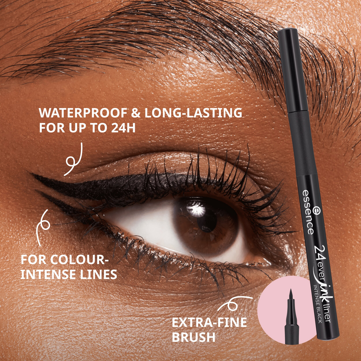 Essence 24ever ink liner silmänrajaus 01 Intense Black