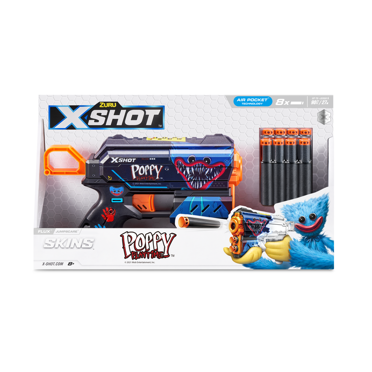X-Shot Skins Flux Poppy Playtime pehmonuoliase