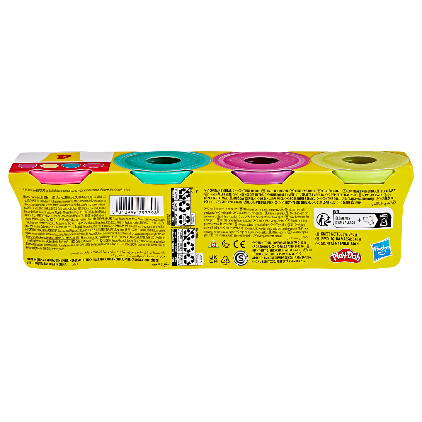 Play-Doh 4 pkt 340g Vibrant