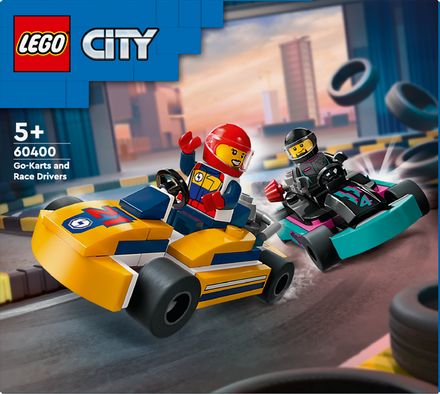 LEGO City 60400 Go-Kart-autot ja kilpakuljettajat