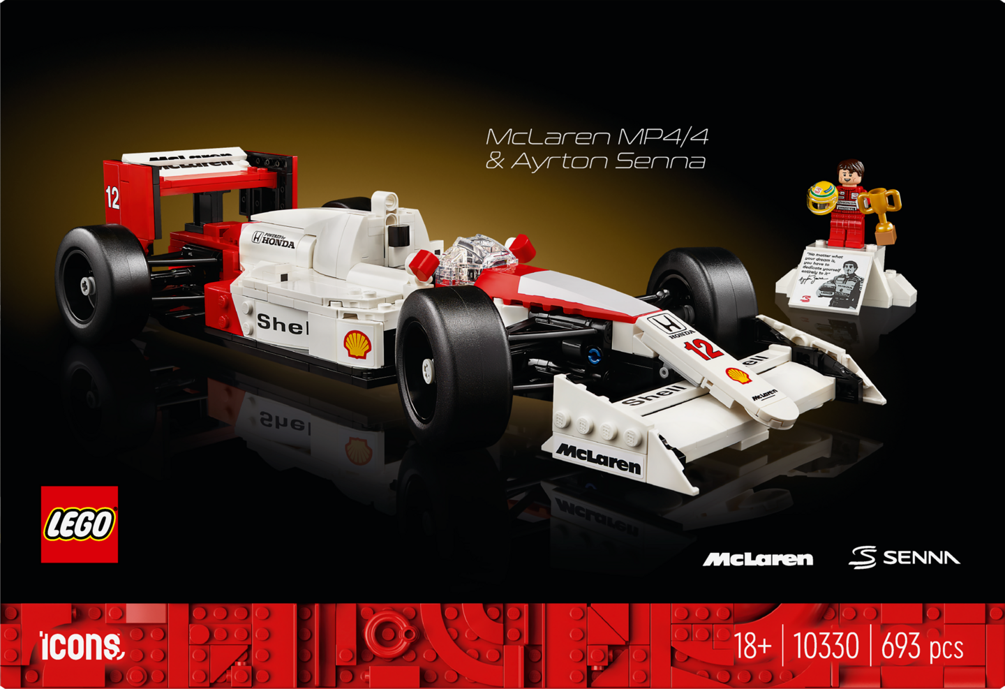 LEGO Icons 10330 McLaren MP4/4 & Ayrton Senna