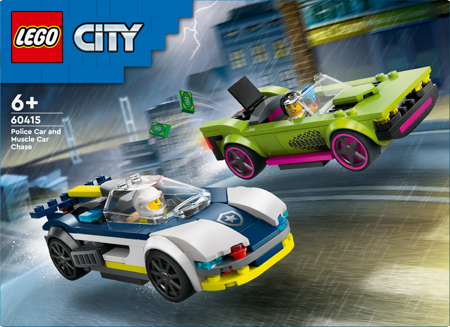 LEGO City 60415 Poliisiauto ja muskeliauton takaa-ajo