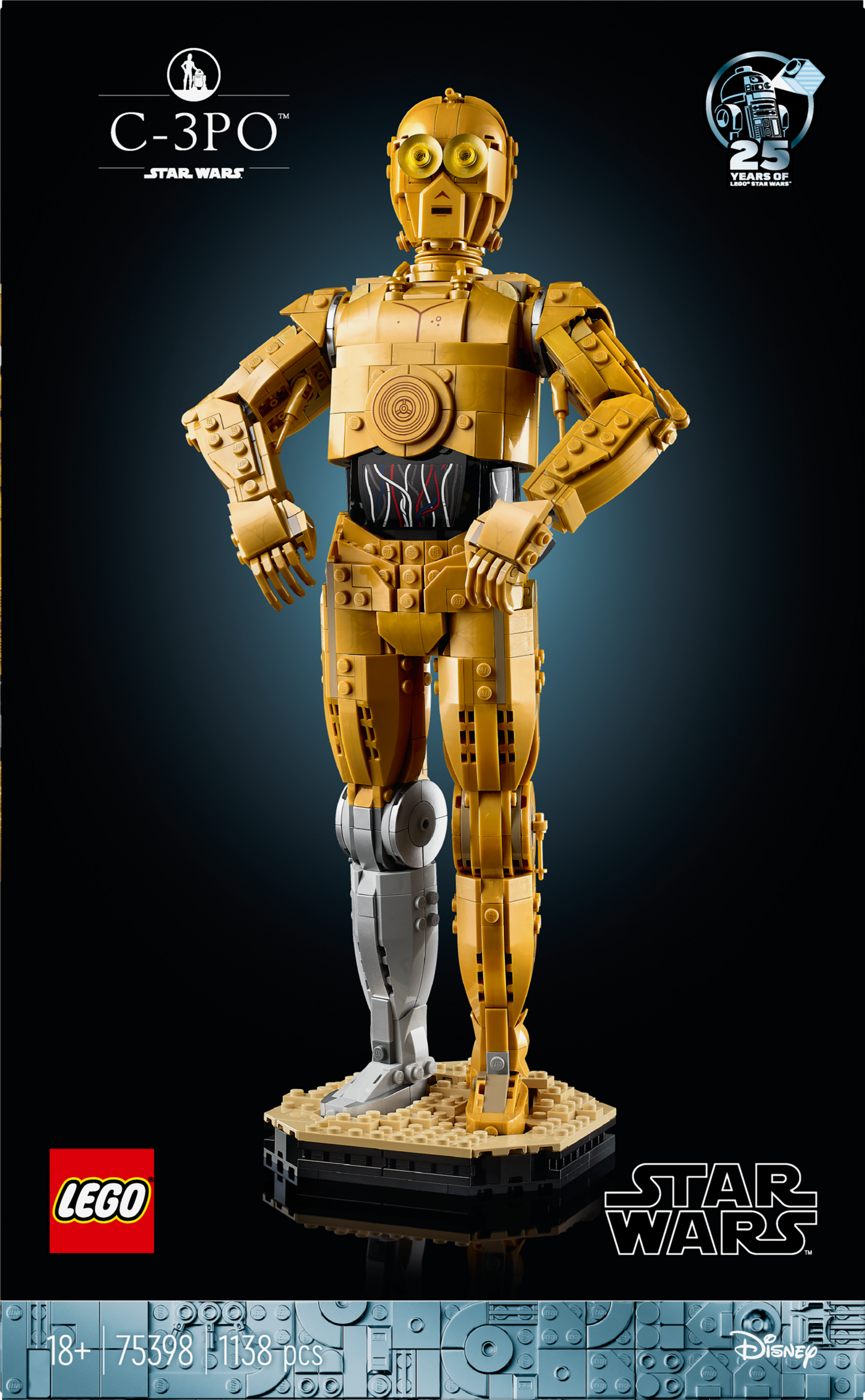 LEGO Star Wars 75398 C-3PO™ rakennettava droidihahmo