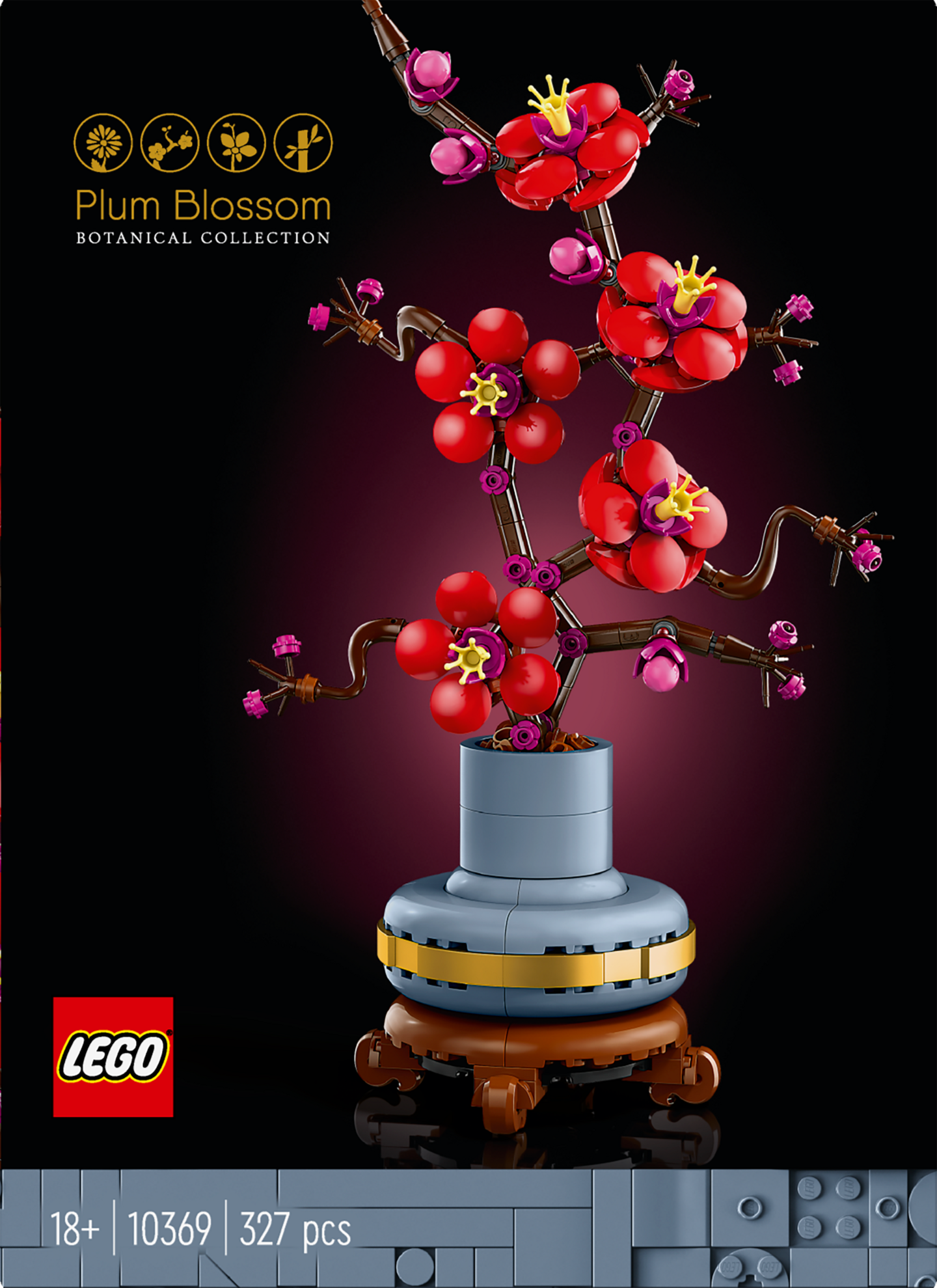 LEGO® Icons Luumunkukka kukka-aiheinen koriste 10369