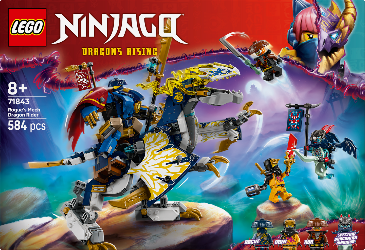 LEGO NINJAGO 71843 Roguen robottilohikäärmeratsu