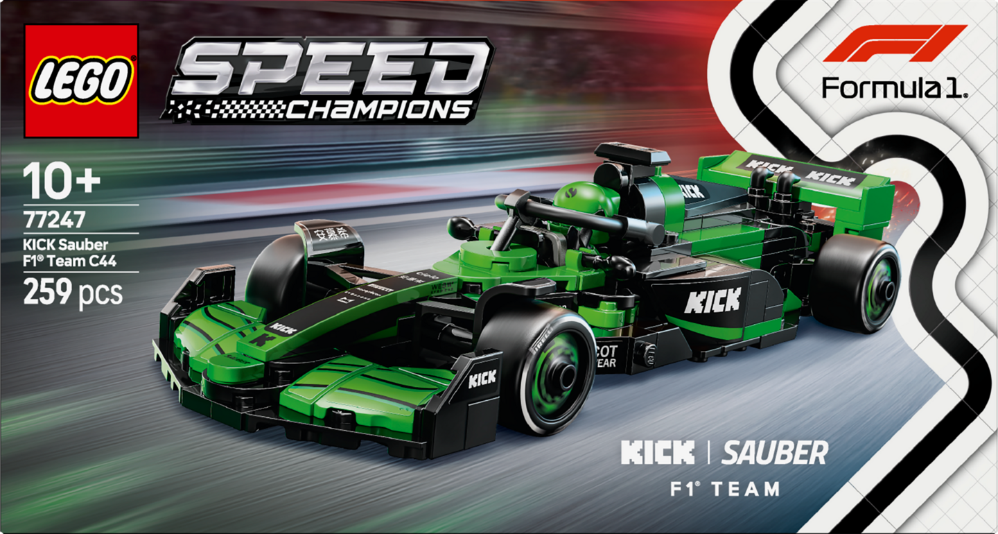 LEGO Speed Champions 77247 KICK Sauber F1 Team C44 kilpa-auto