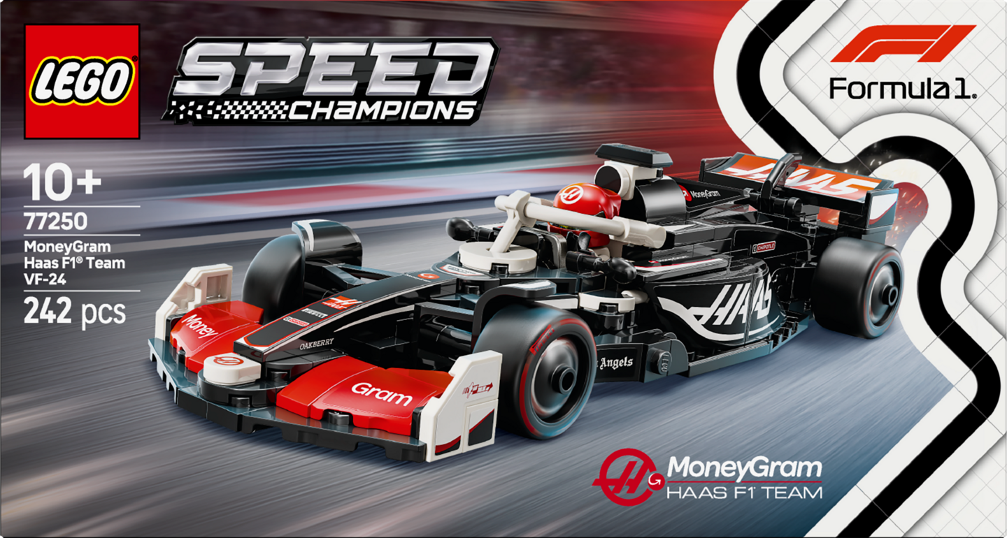 LEGO Speed Champions 77250 MoneyGram Haas F1 Team VF-24 kilpa-auto