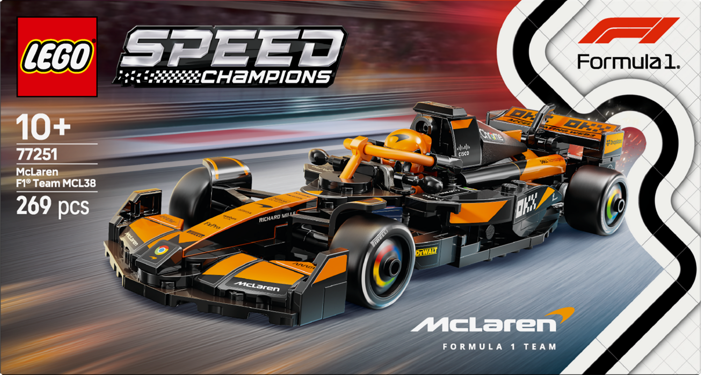 LEGO Speed Champions 77251 McLaren F1 Team MCL38 kilpa-auto
