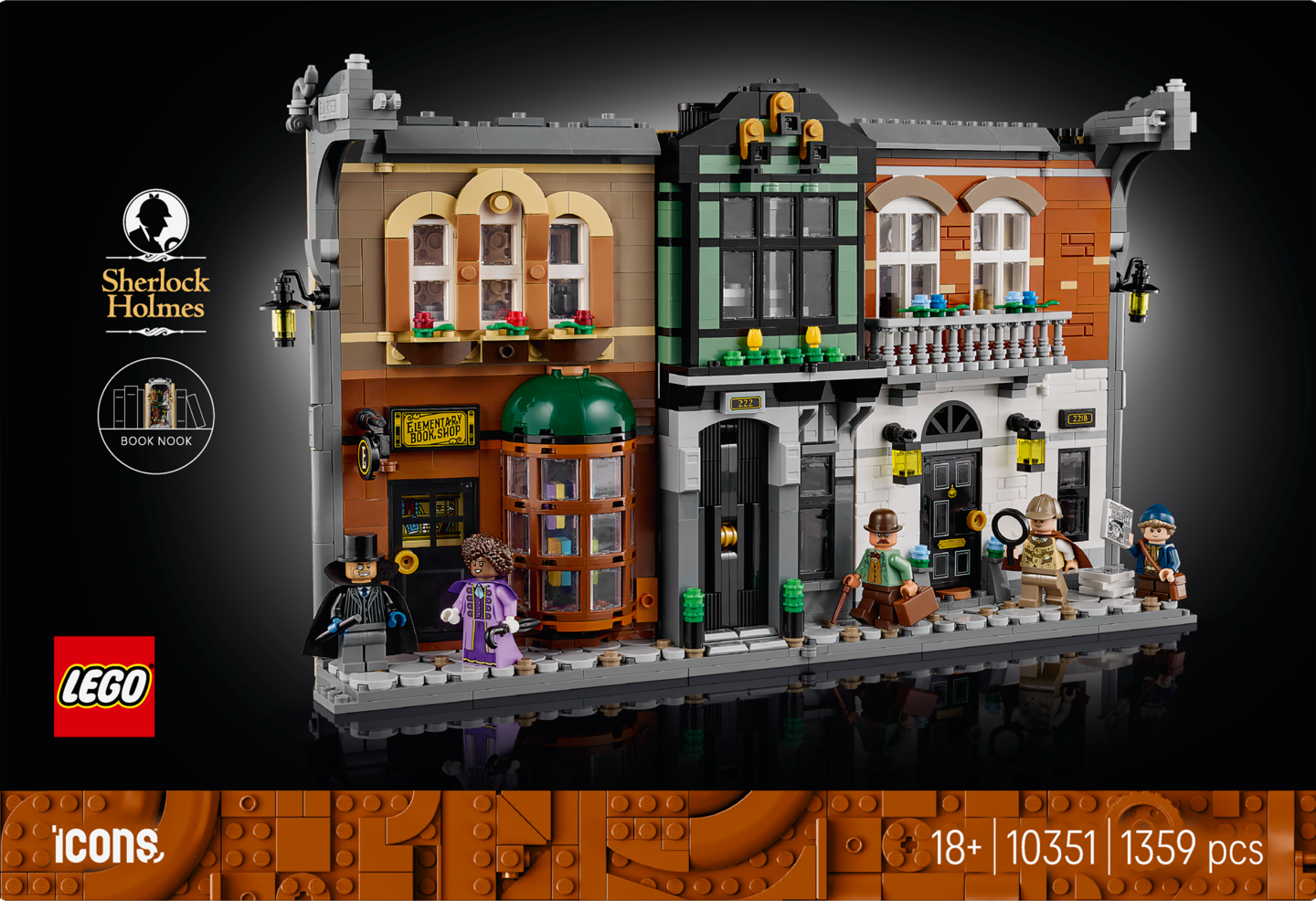 LEGO Icons 10351 Sherlock Holmes: Kirjaminimaailma