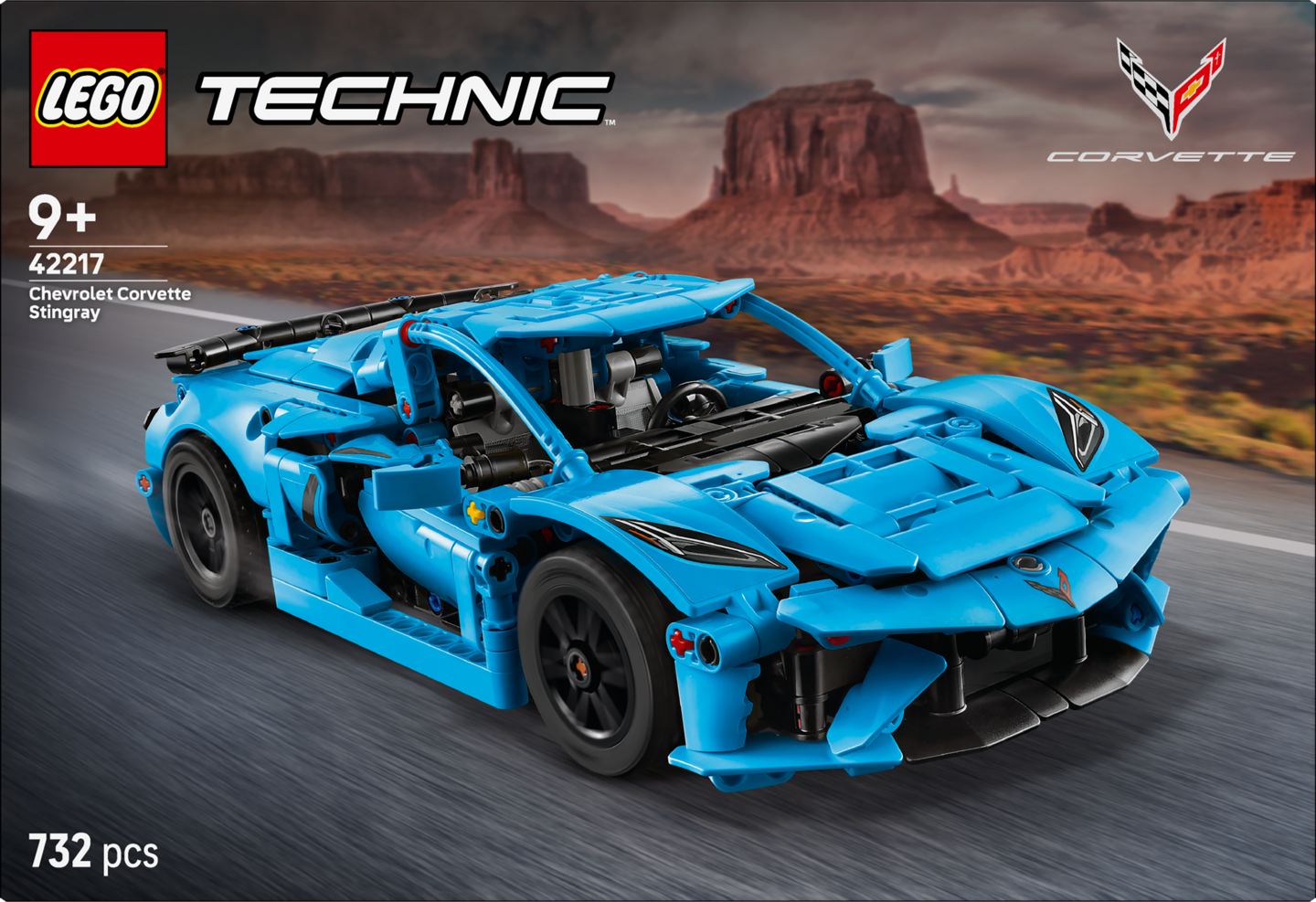 LEGO Technic 42217 Chevrolet Corvette Stingray sininen