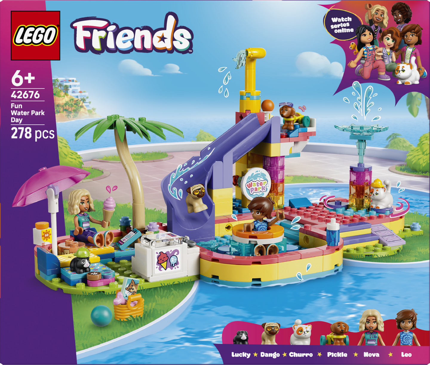 LEGO Friends 42676 Päivä vesipuistossa