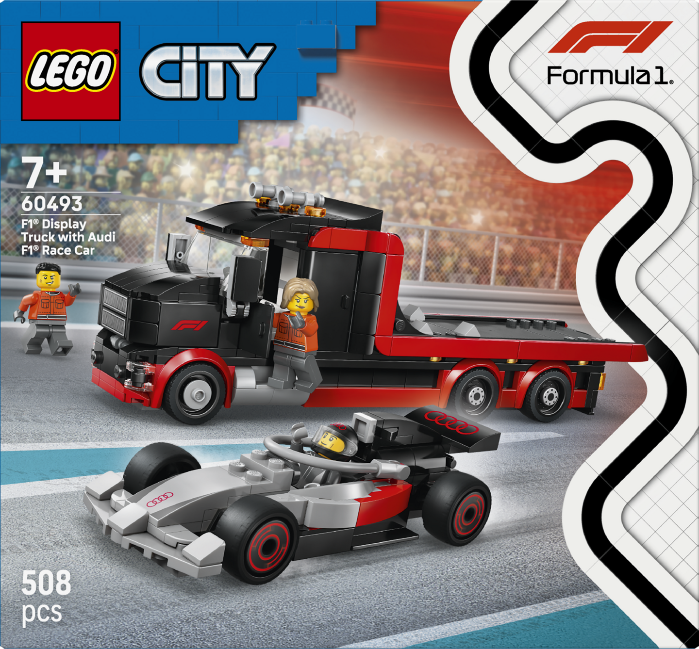 LEGO City 60493 F1 kuljetusau