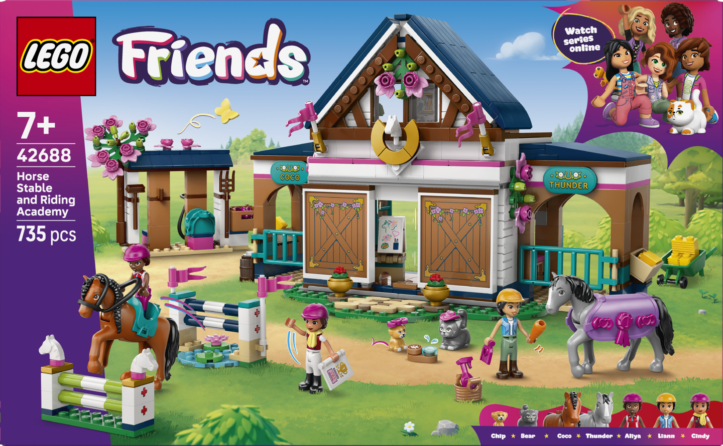 LEGO Friends 42688 Hevostalli ja ratsastuskoulu