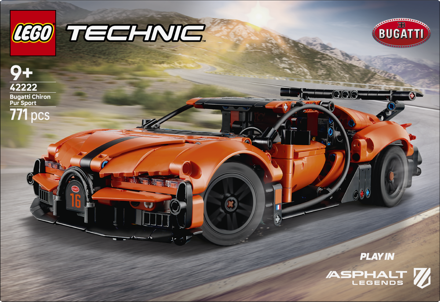 LEGO Technic 42222 Bugatti Chiron Pur Sport hyperauto