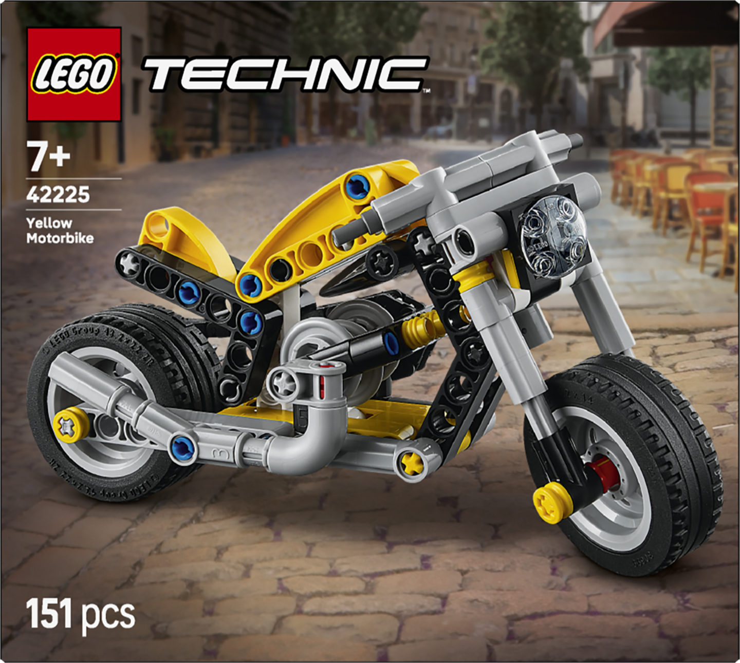 LEGO Technic 42225 Keltainen moottoripyö