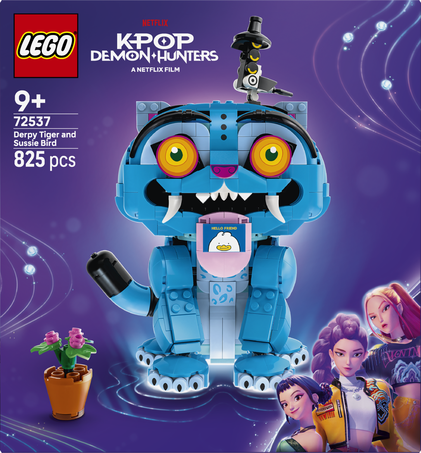 LEGO KPop Demon Hunters 72537 Derpy-tiikeri ja Sussie-lintu