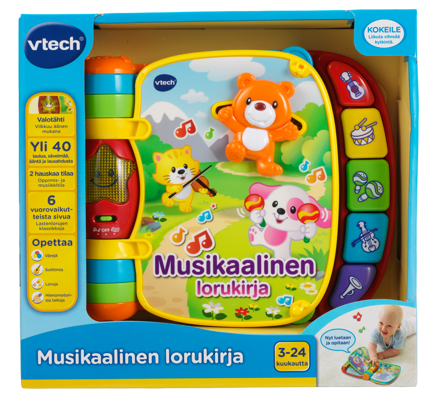 Vtech Baby musikaalinen lorukirja FI
