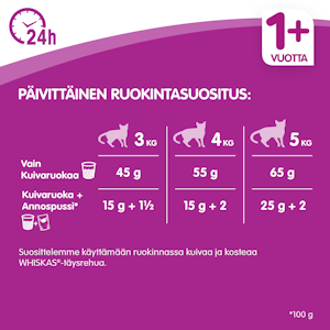 Whiskas 1+ Kanaa 800g