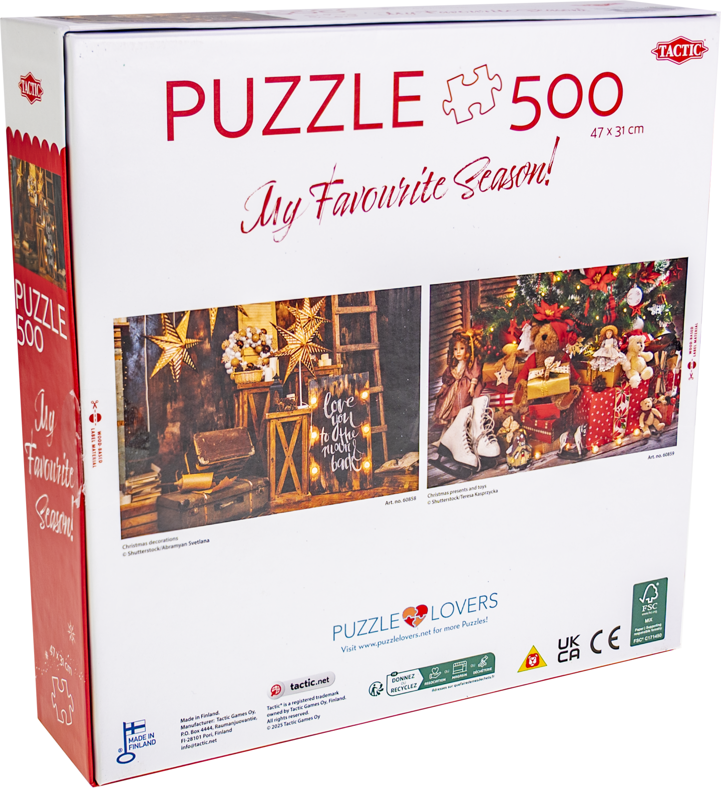 Tactic Christmas decorations palapeli500
