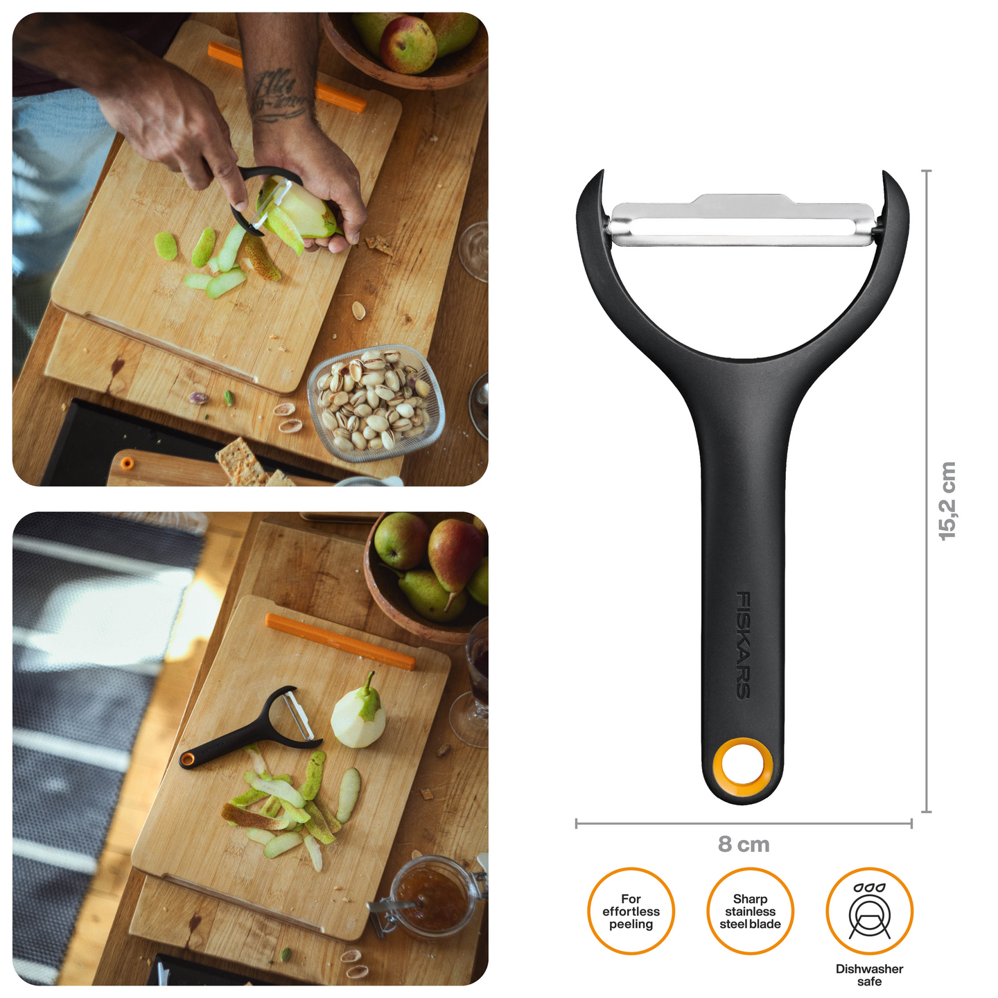 Fiskars Functional Form vihanneskuorija Y-malli