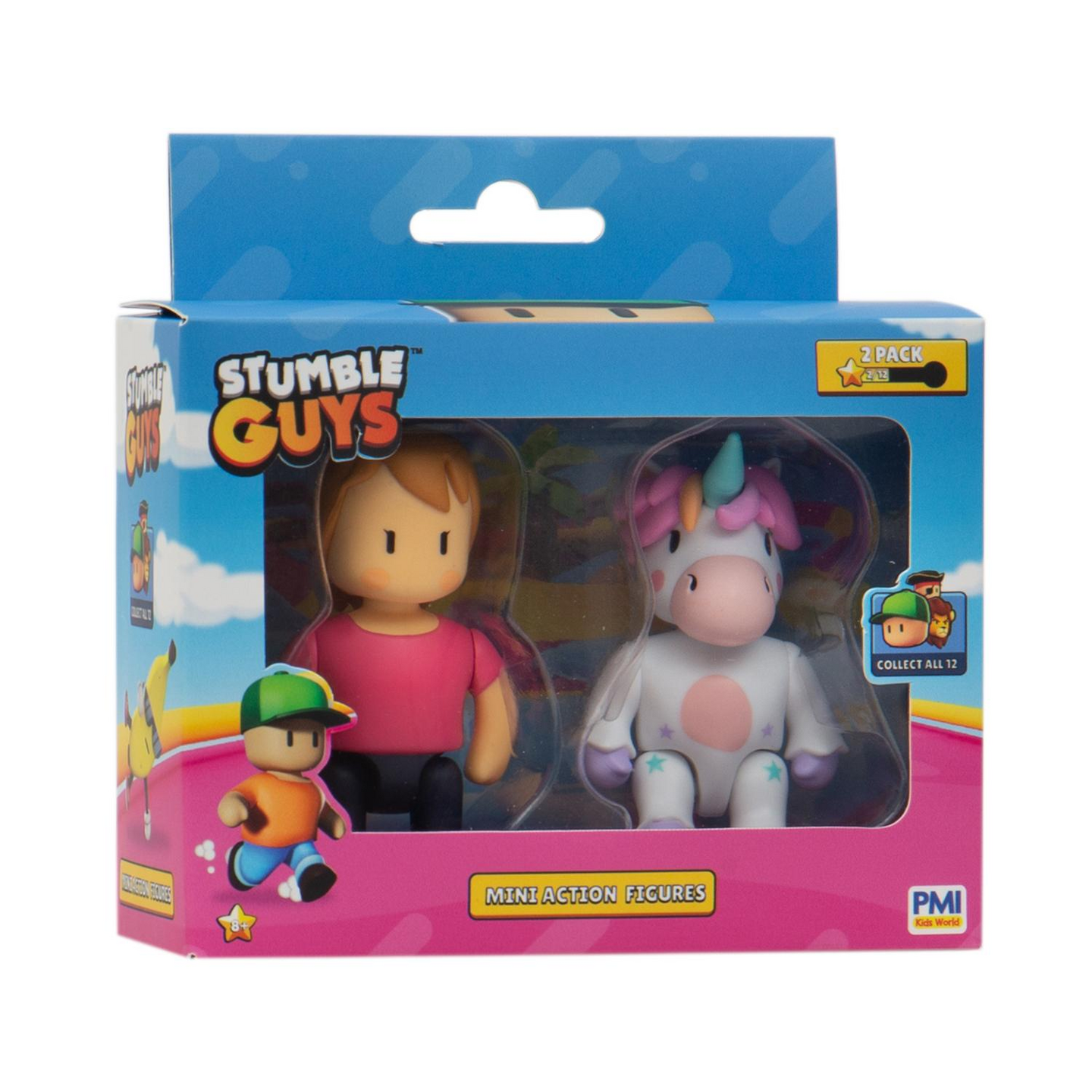 Stumble Guys minitoimintahahmo 7,5 cm 2 kpl