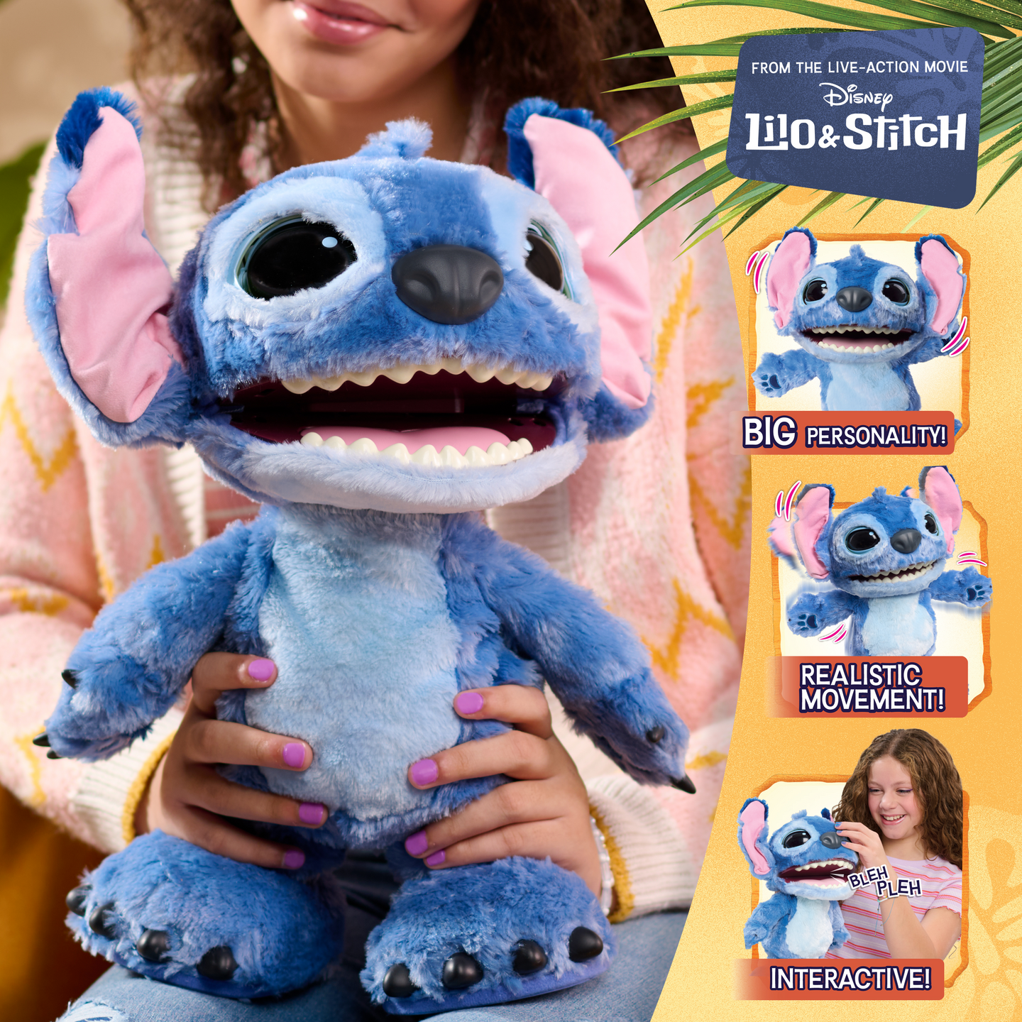 Disney Stitch Toimintopehmo Stitch 34cm