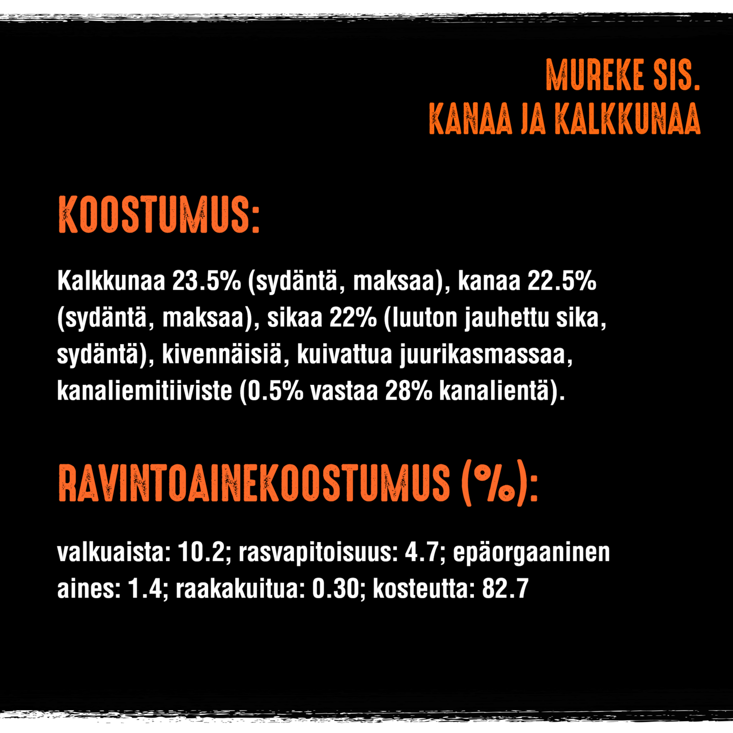 Crave mureke sis. Kanaa & Kalkkunaa 150g