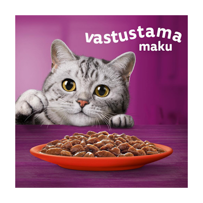 Whiskas 1+ perinteiset ateriat kastikkeessa 12x85g