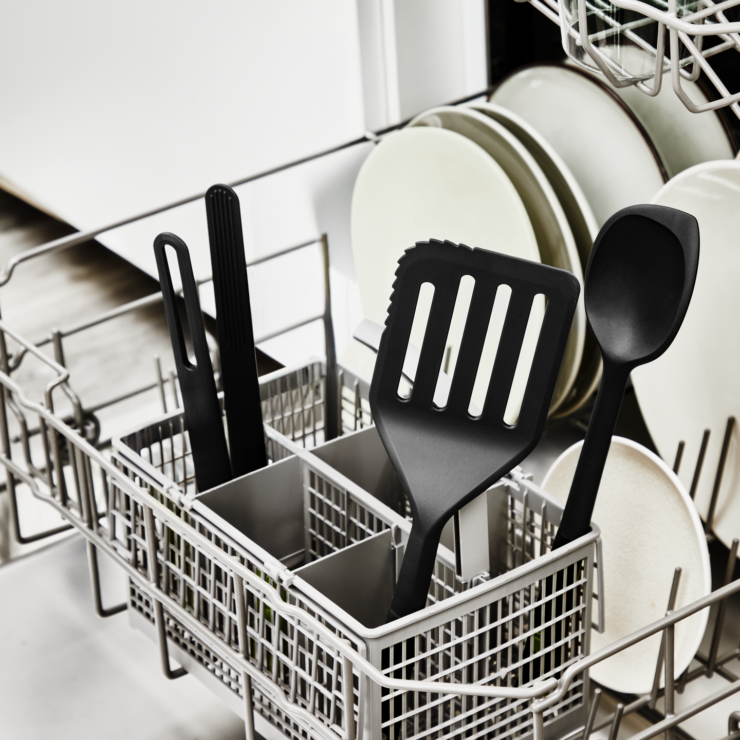 Tefal Excellence 2in1 sekoituslusikka kaavintareunalla