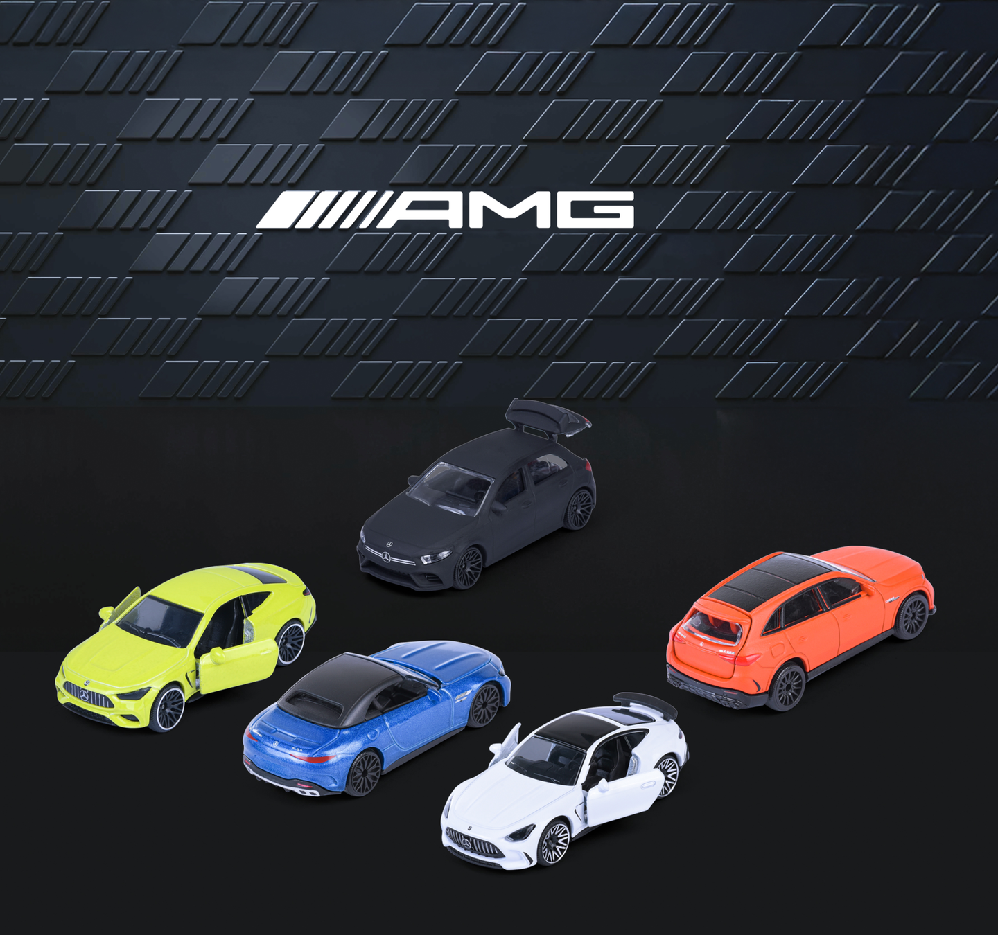 Mercedes-AMG 5 auton lahjapkt, die-cast