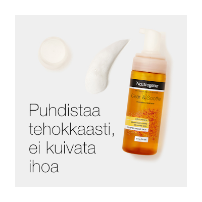 Neutrogena puhdistusvaahto 150ml Clear & Soothe Mousse Cleanser