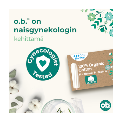O.b. Organic Normal luomu tamponi 16kpl