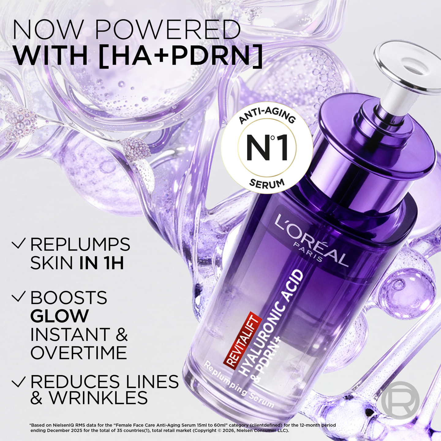 L'Oréal Paris Revitalift Filler 1,5% puhdasta hyaluronihappoa sisältävä seerumi ryppyjä vastaan 30ml