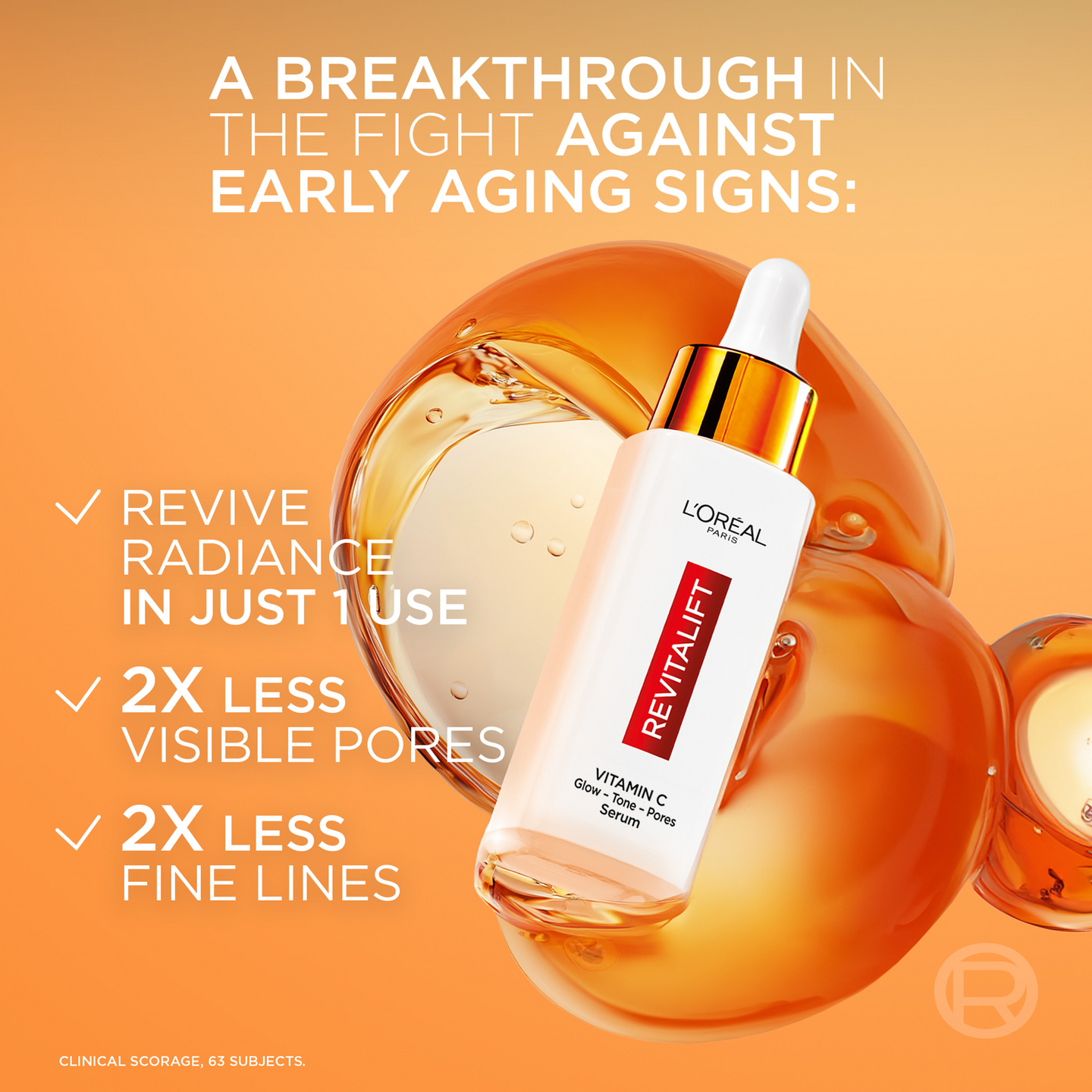 L'Oréal Paris Revitalift seerumi 30m Clinical 12% Pure Vitamin C Serum normaalille iholle