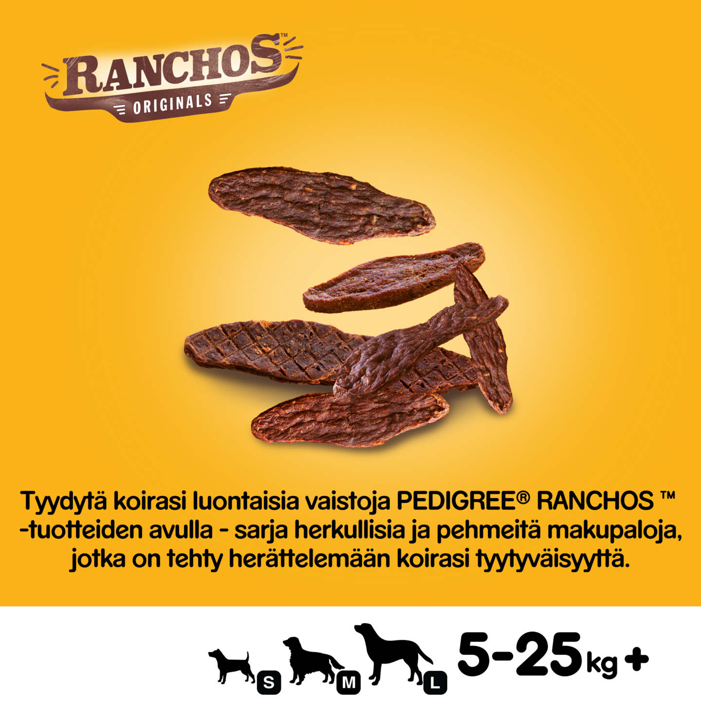 Pedigree Ranchos 70g härkä