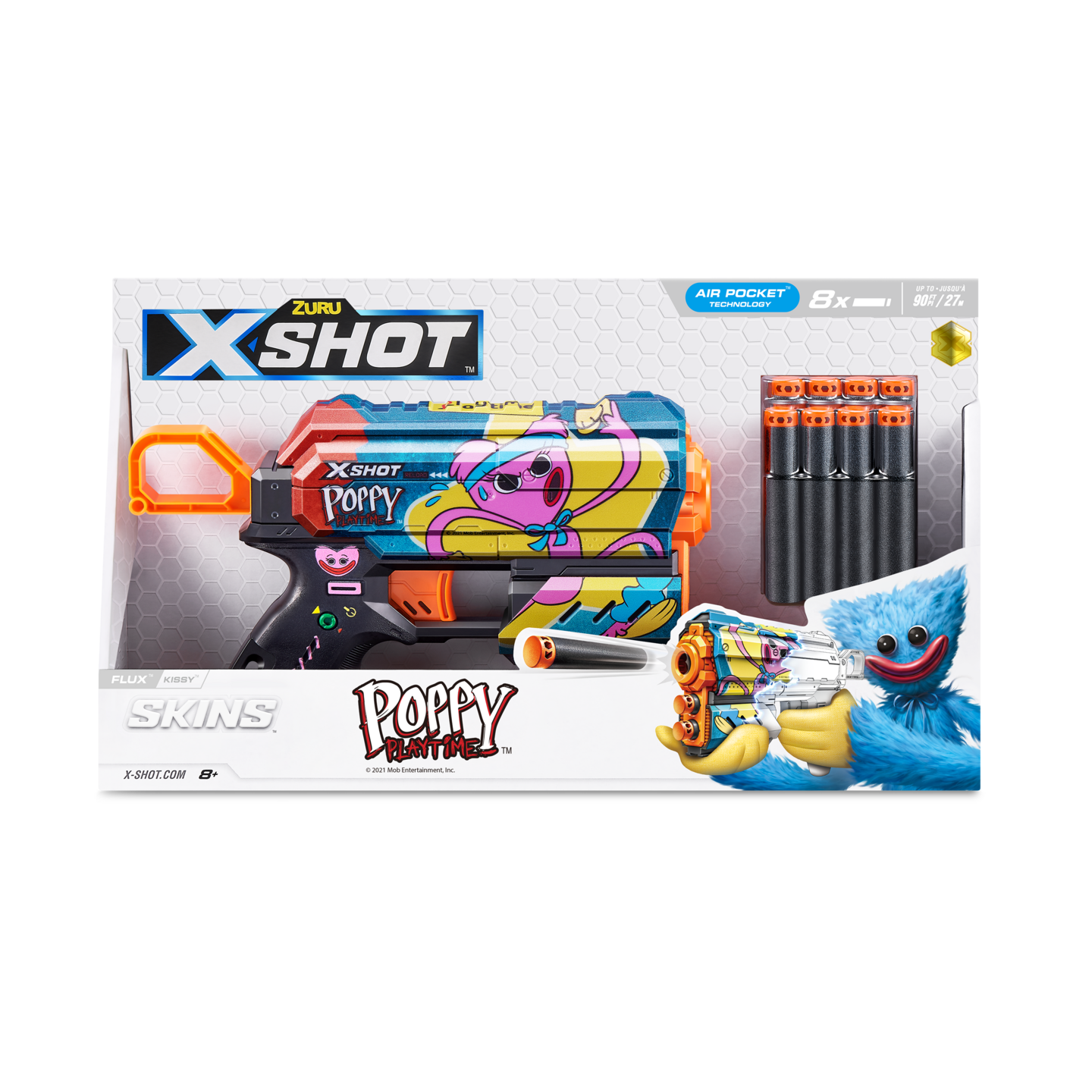 X-Shot Skins Flux Poppy Playtime pehmonuoliase
