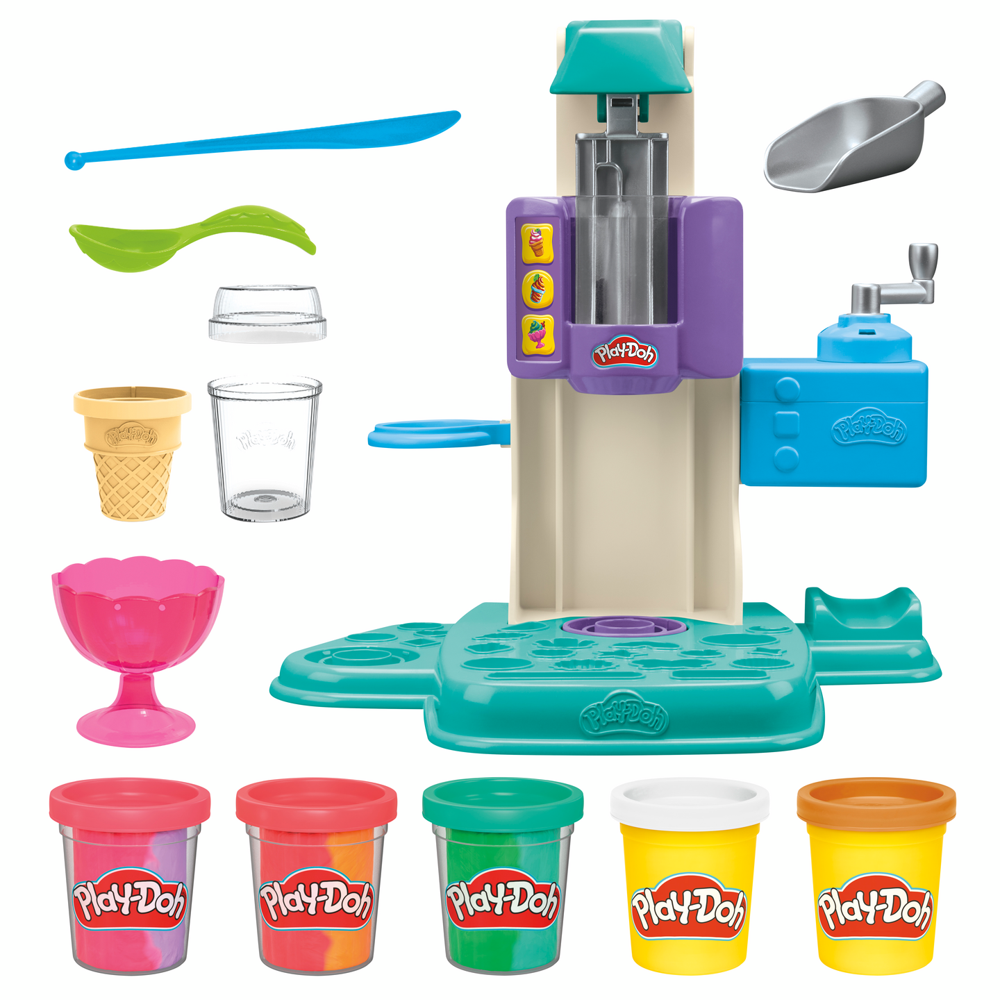 Play-Doh Rainbow Swirl Ice Cream leikkisetti