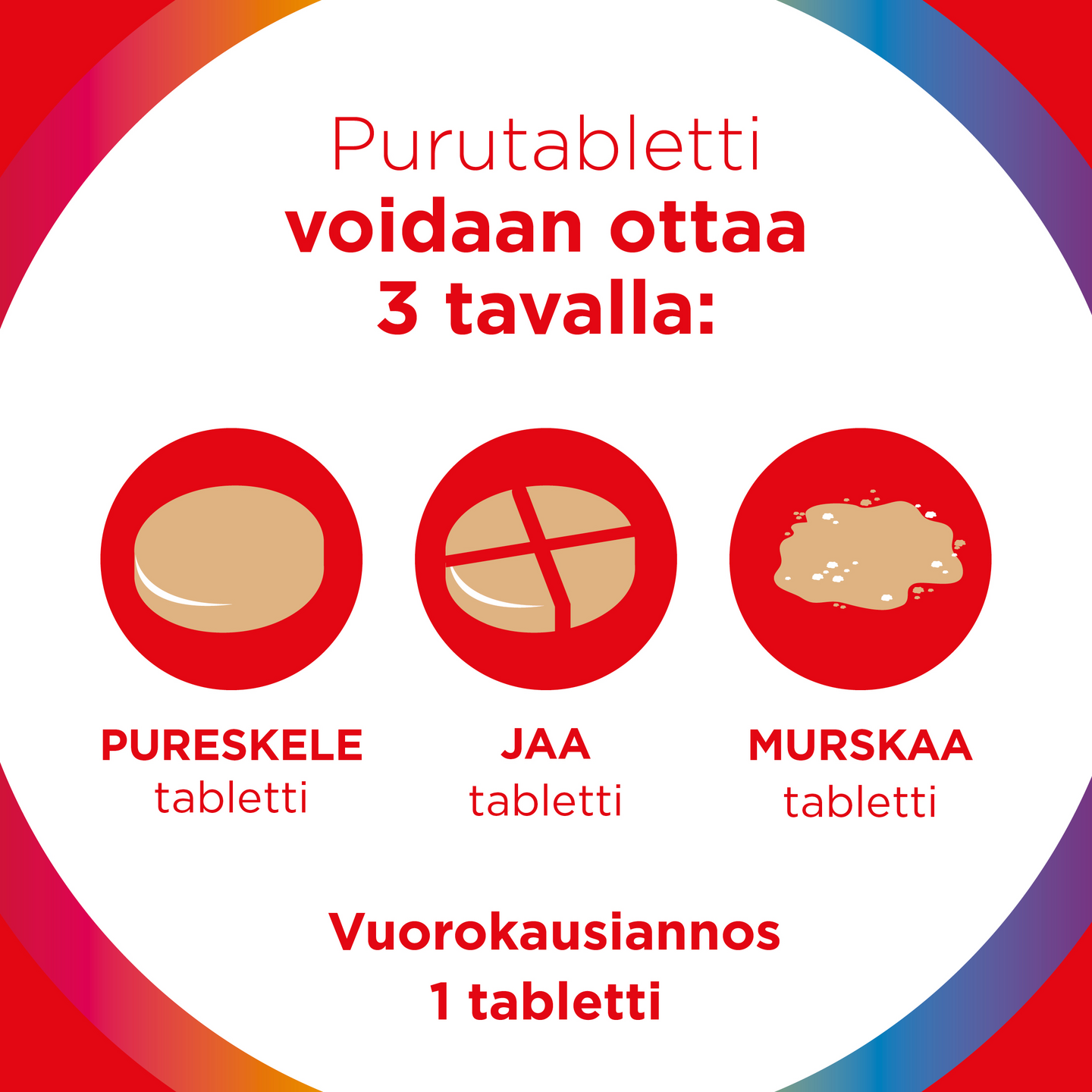 Multi-tabs kids monivitamiini 90kpl Vadelma Mansikka
