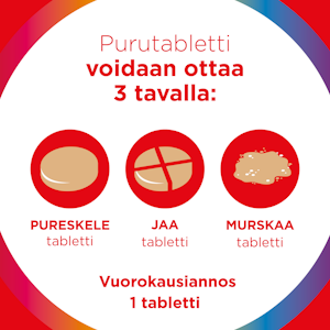 Multi-tabs kids monivitamiini 90kpl Vadelma Mansikka