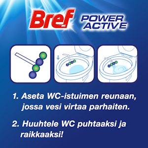 Bref Power Active wc-raikastin 2x50g Pine