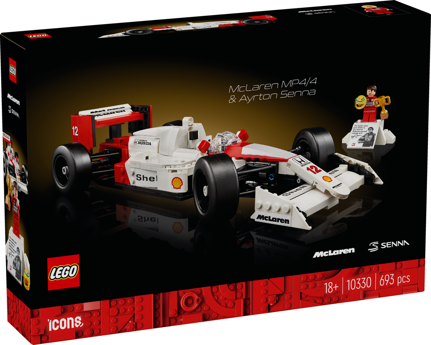 LEGO Icons 10330 McLaren MP4/4 & Ayrton Senna